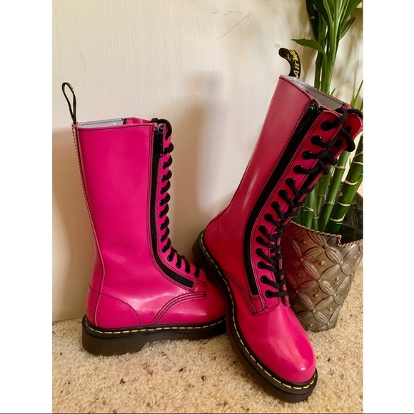 dr martens tall zip boots
